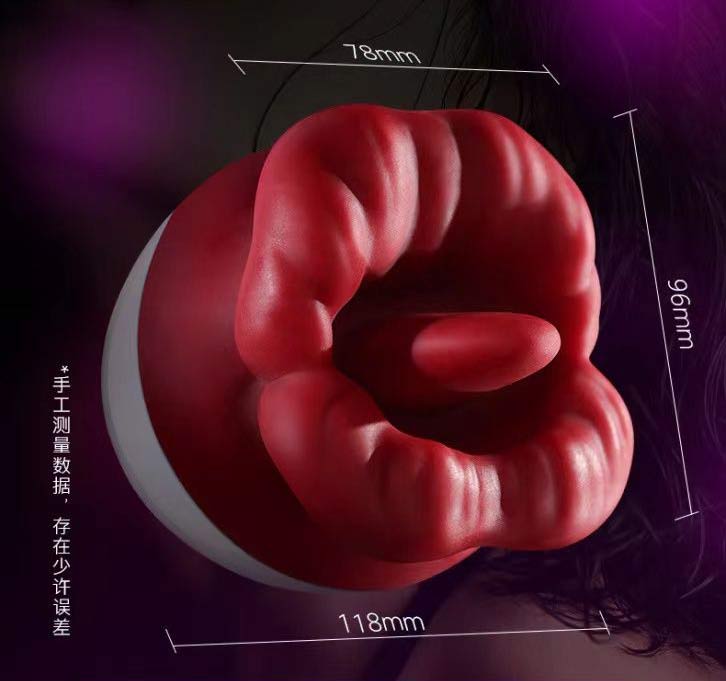 Electric suction rose mouth, genital area, tongue licking, massager