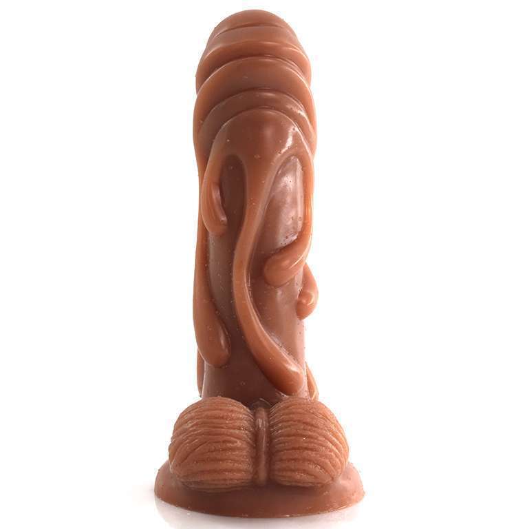 Double layer silicone otter dildo 8.66 inch- FAAK G175