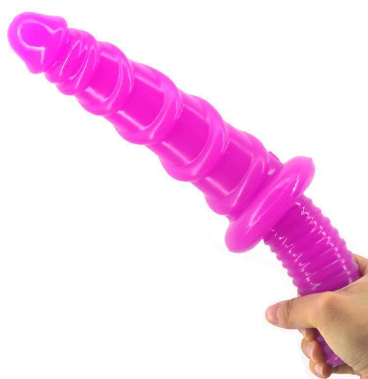 Thread, huge, anal plug with handle 11.4 inch- FAAK 67