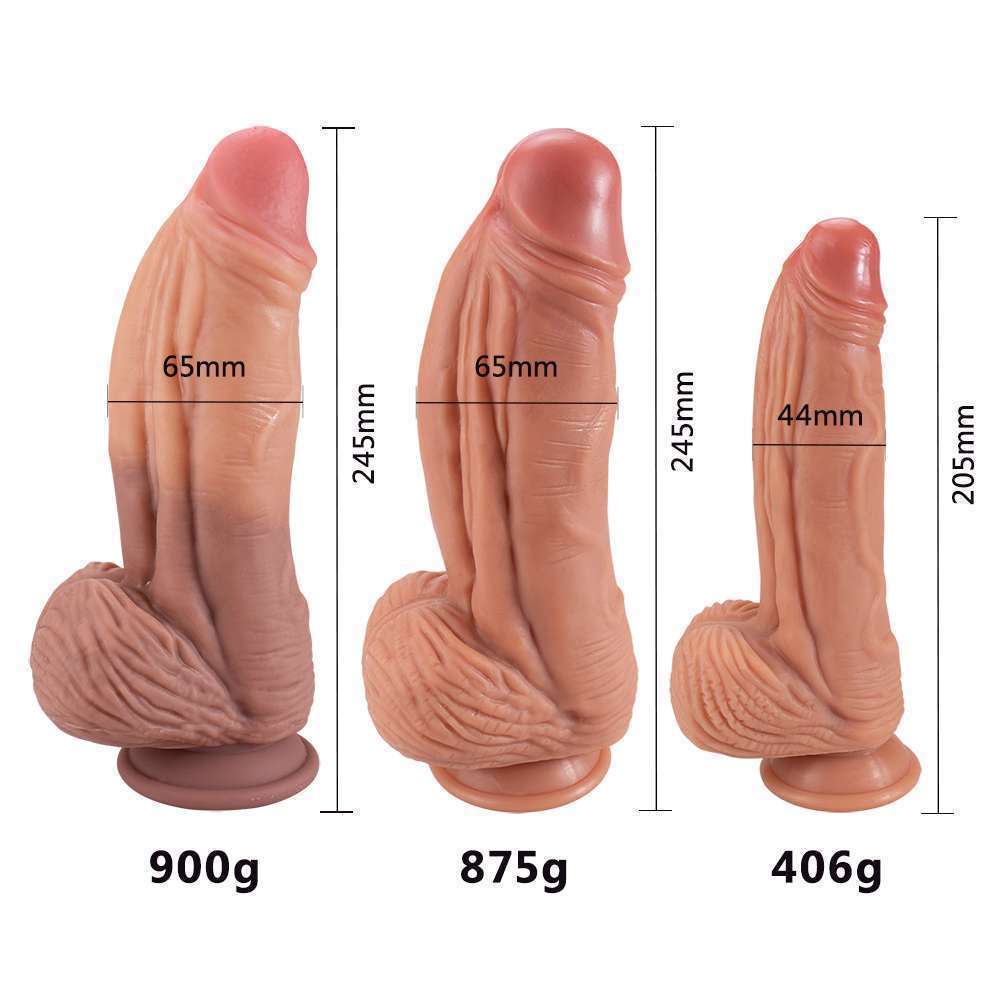 Realistic Double layered silicone Dildo - Fat