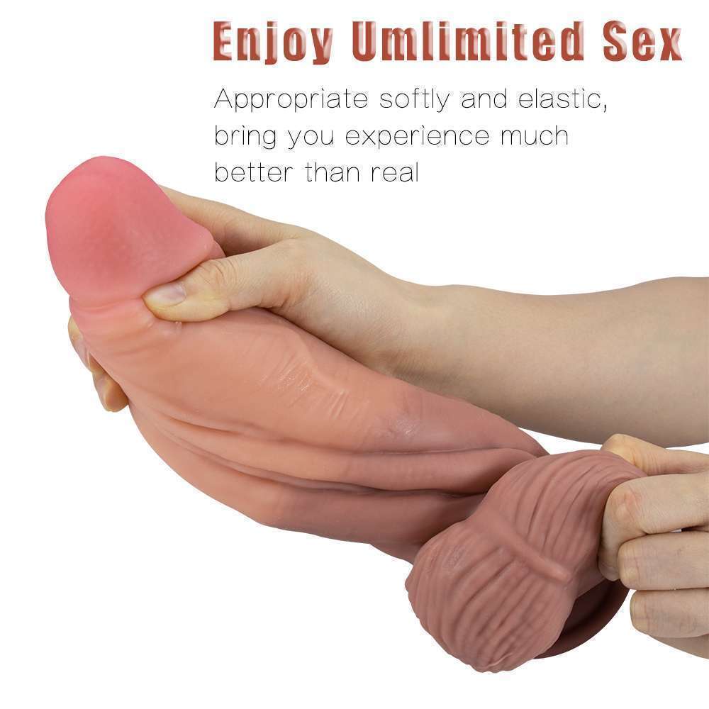 Realistic Double layered silicone Dildo - Fat