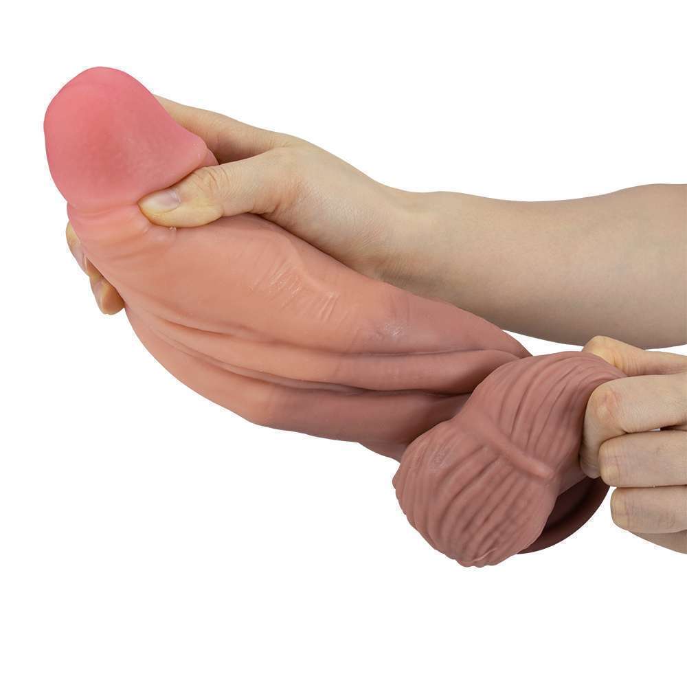 Realistic Double layered silicone Dildo - Fat