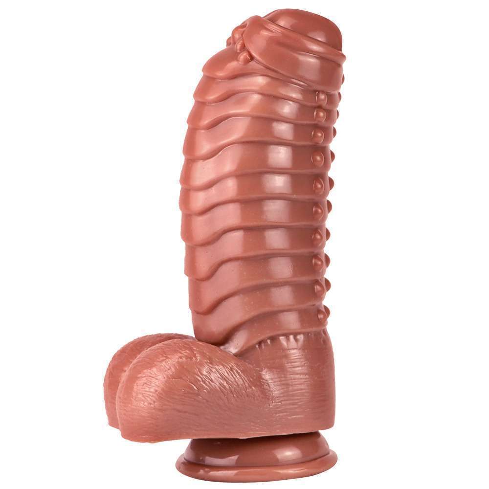 Reynold-11.8 Inch Large Ribbed Dildo