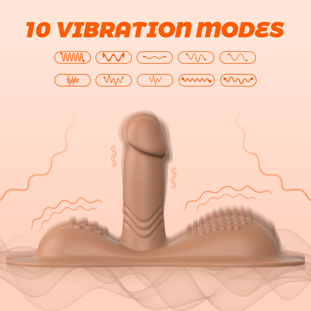 Sit and Ride Vibrators Dildo with 10 +10 Vibrating Modes Remote Control