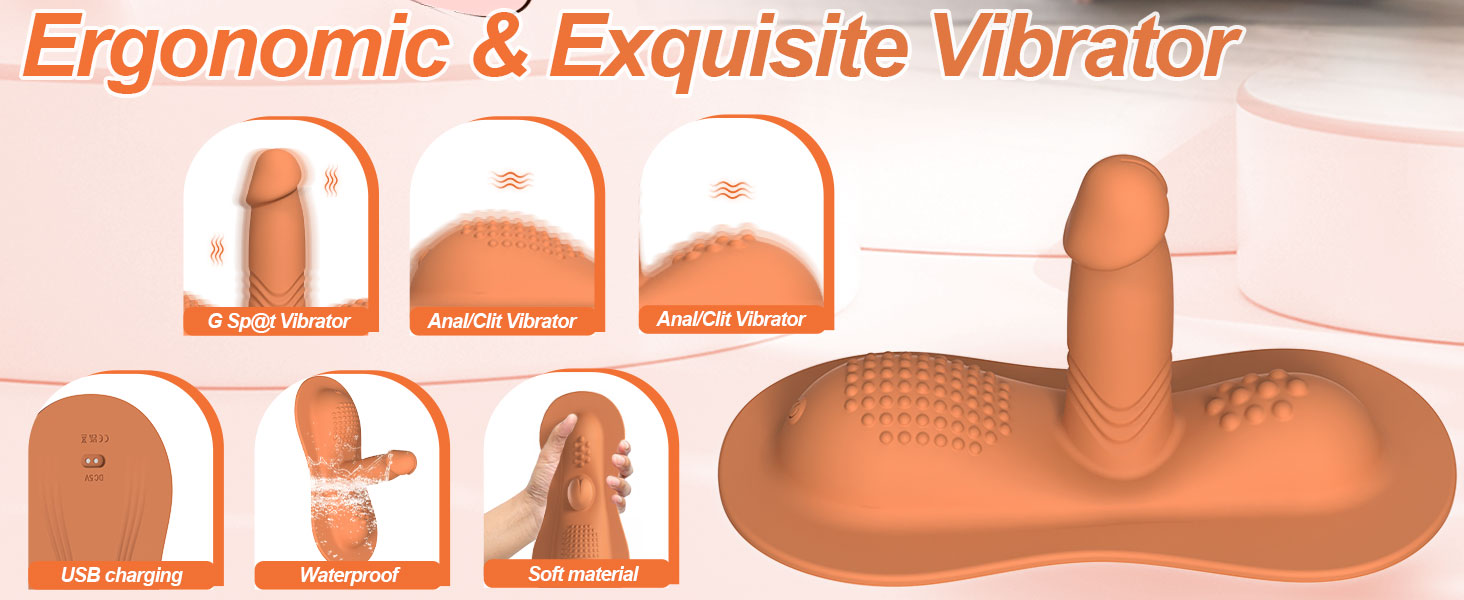 Sit and Ride Vibrators Dildo with 10 +10 Vibrating Modes Remote Control