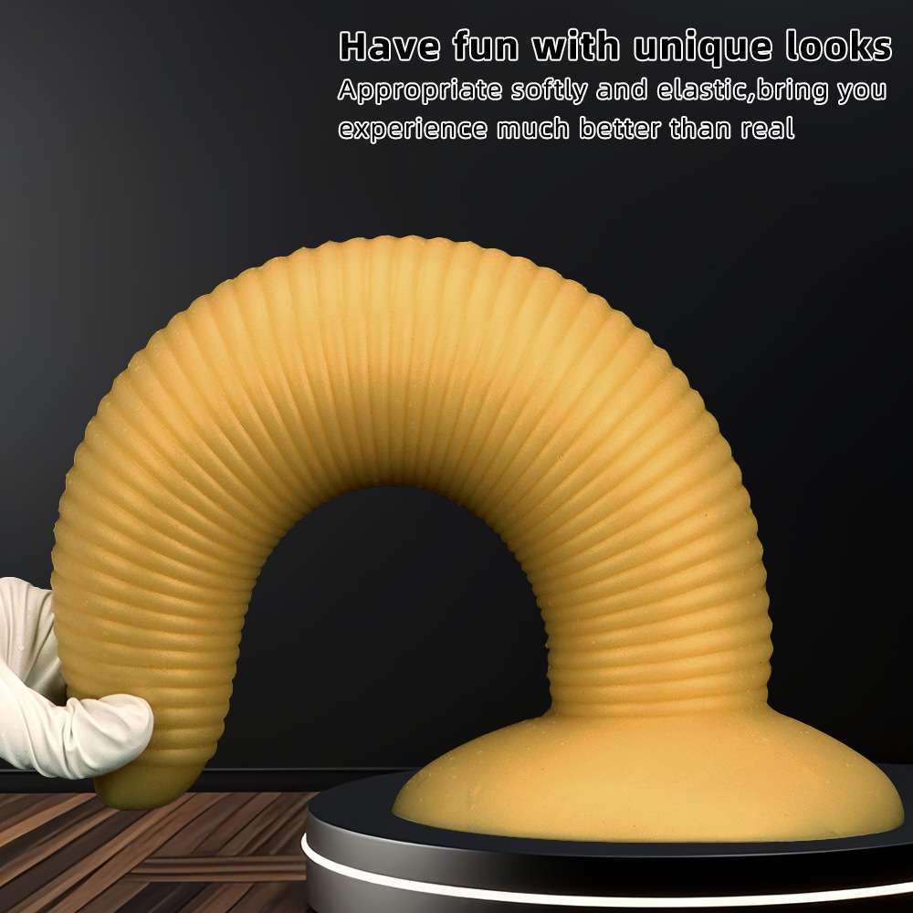 Silicone threaded huge anal plug