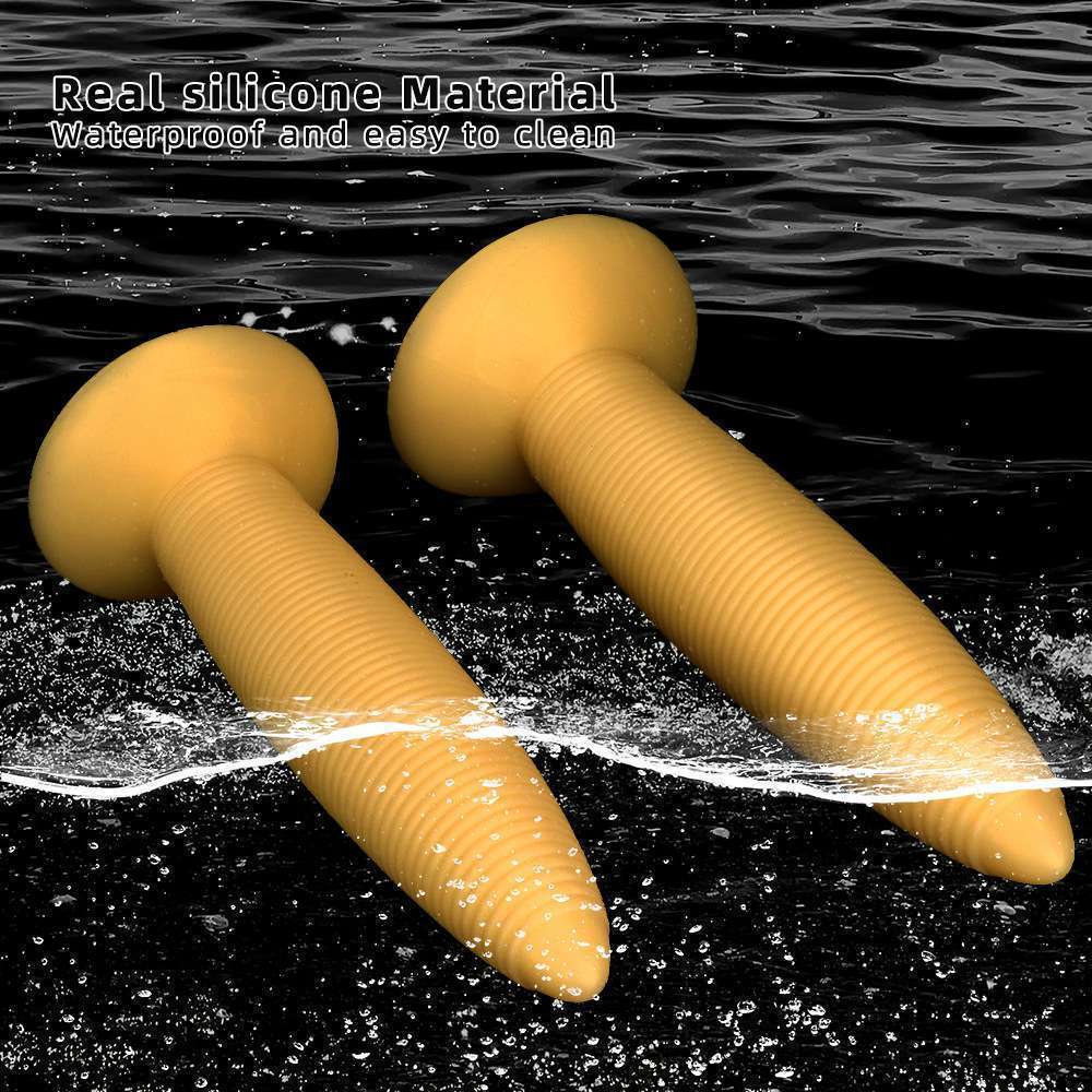 Silicone threaded huge anal plug