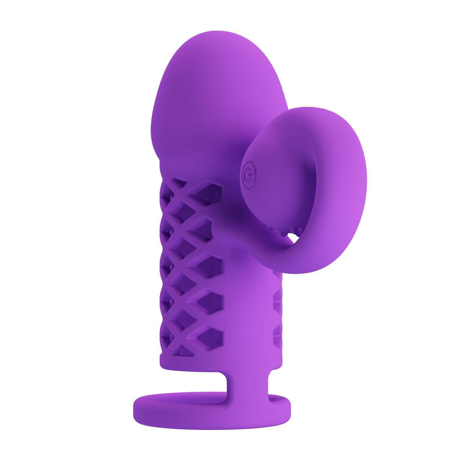 Silicone Vibrating Fishnet Clitral Penis Sleeve