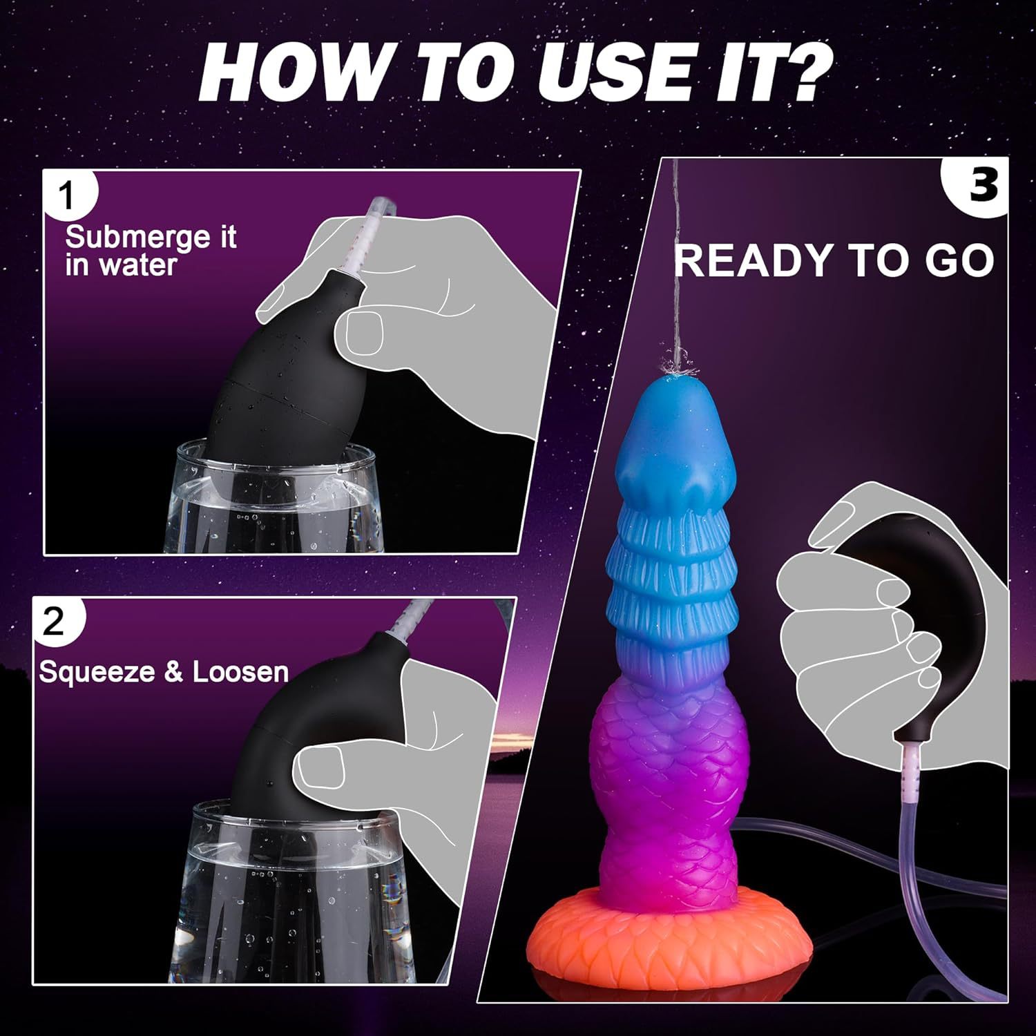 Luminous Fantasy Dragon Squirting Dildo