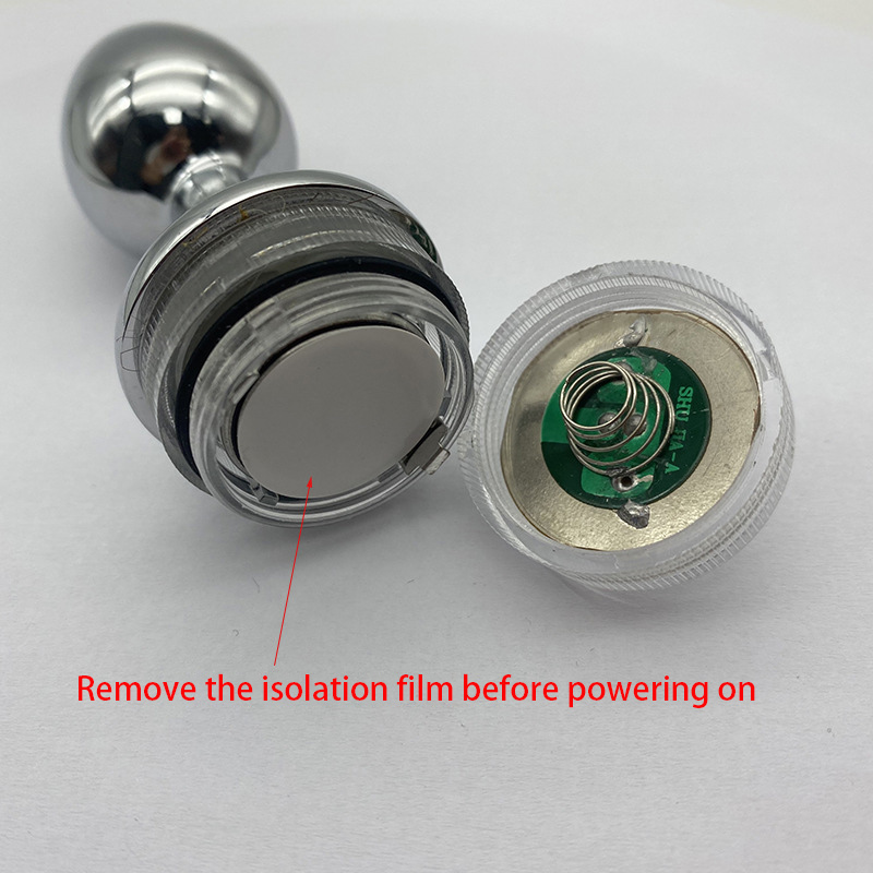 Remote control LED light anal plug
