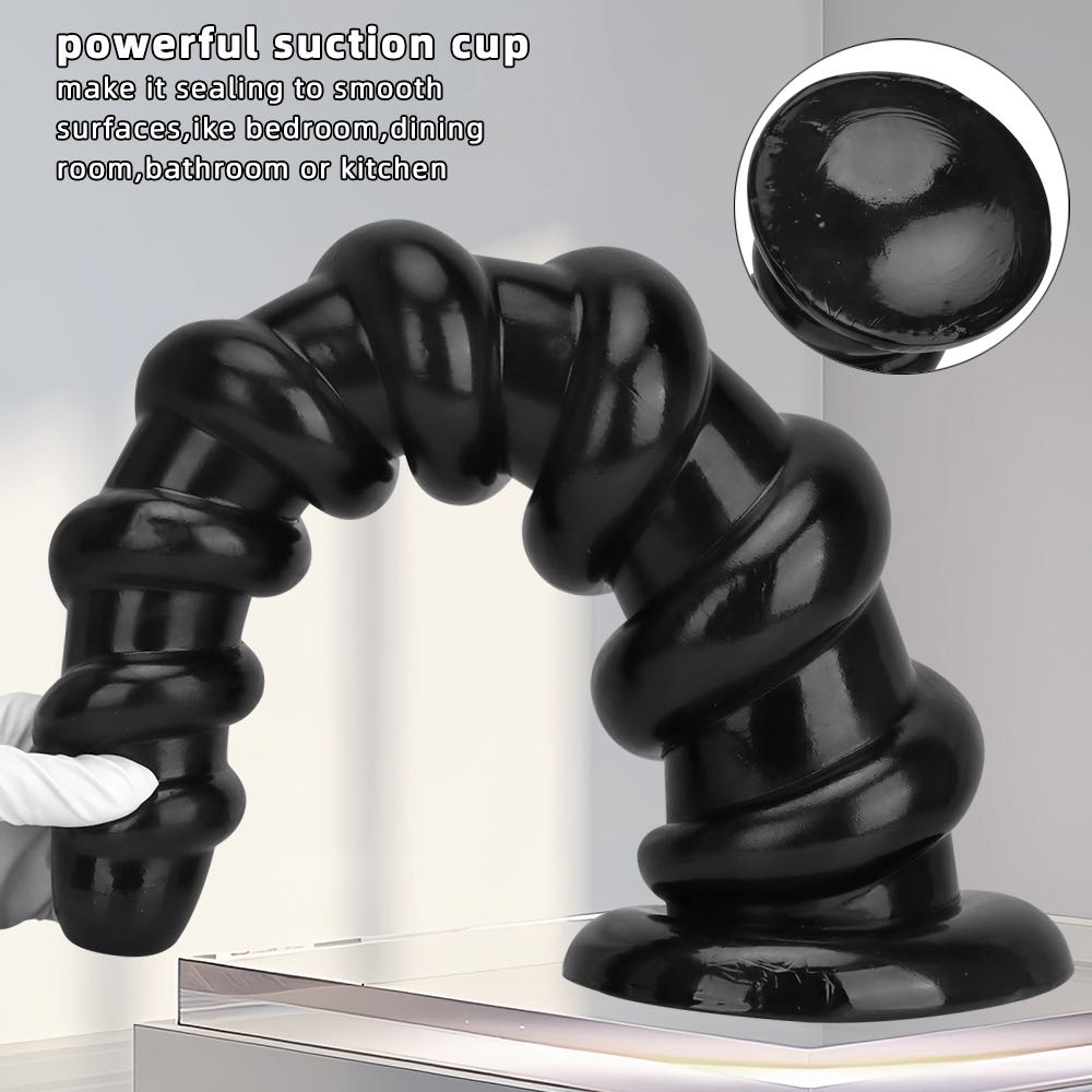 Multi sized oversized long threaded anal plug