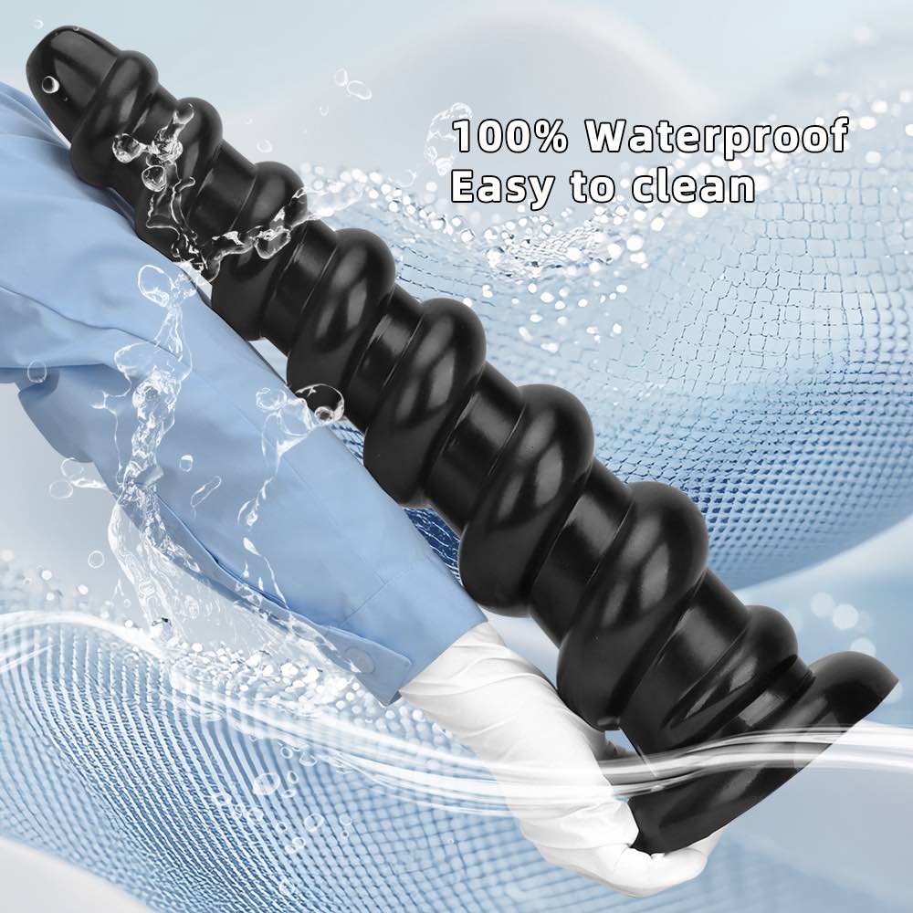 Multi sized oversized long threaded anal plug