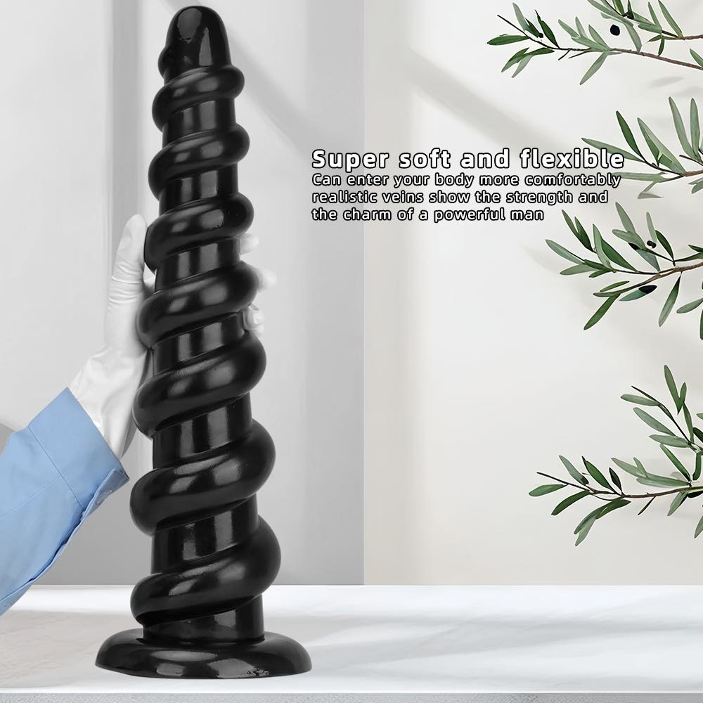 Multi sized oversized long threaded anal plug