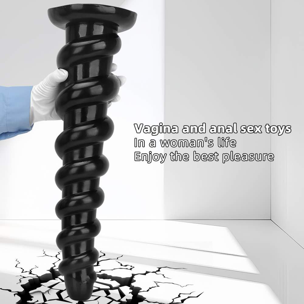 Multi sized oversized long threaded anal plug