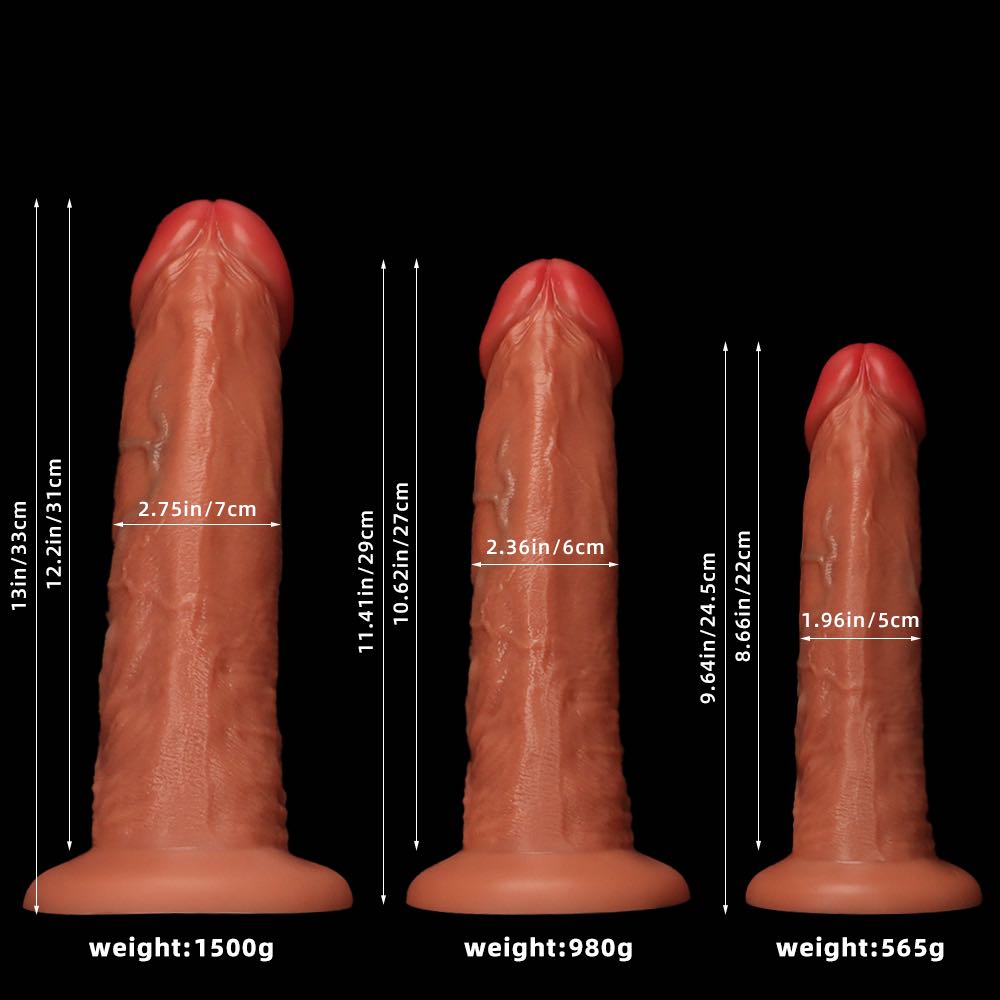 liquid silicone large dildo  - seductive woman