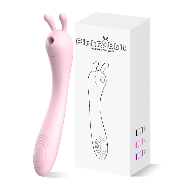 Rabbit ear sucking vibrator, 12 frequency vibrating female adult toy
