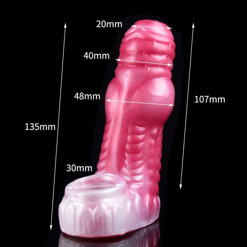 Colorful Silicone Penis Extension - Blue