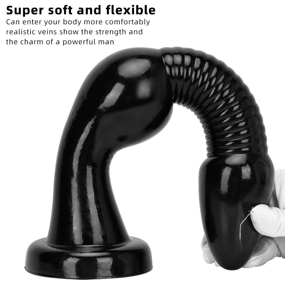 Big head extra long anal plug