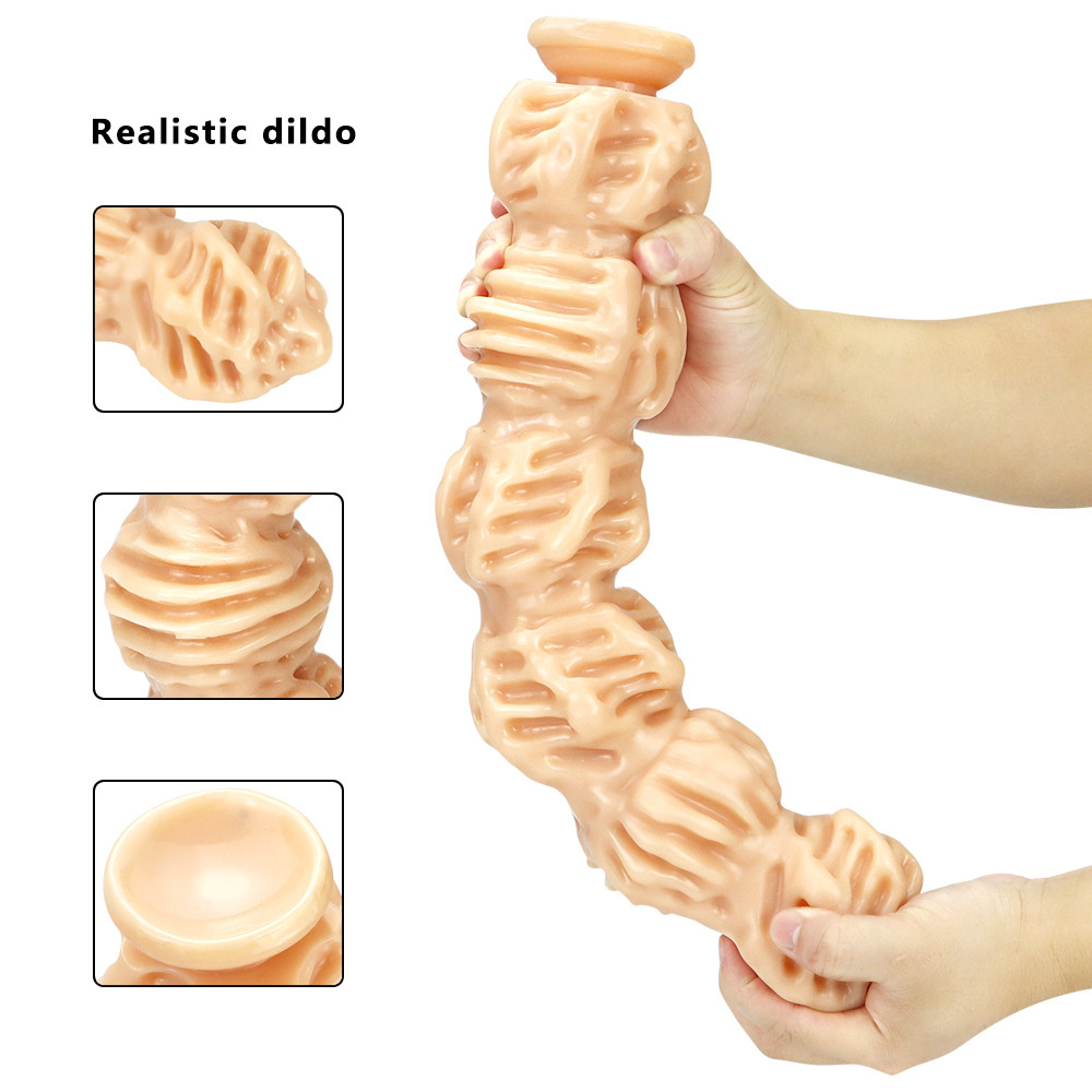16.14in/3.34in walnut anal plug realistic dildo