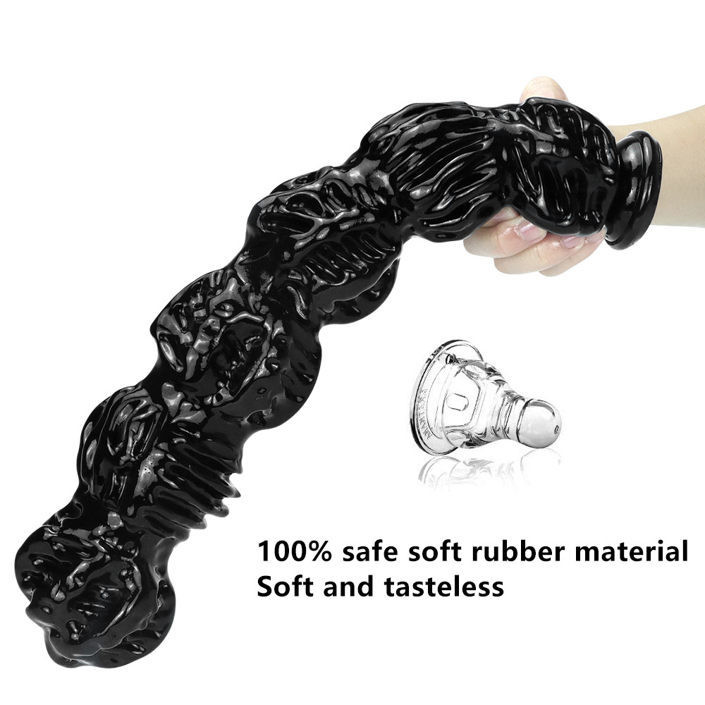 16.14in/3.34in walnut anal plug realistic dildo