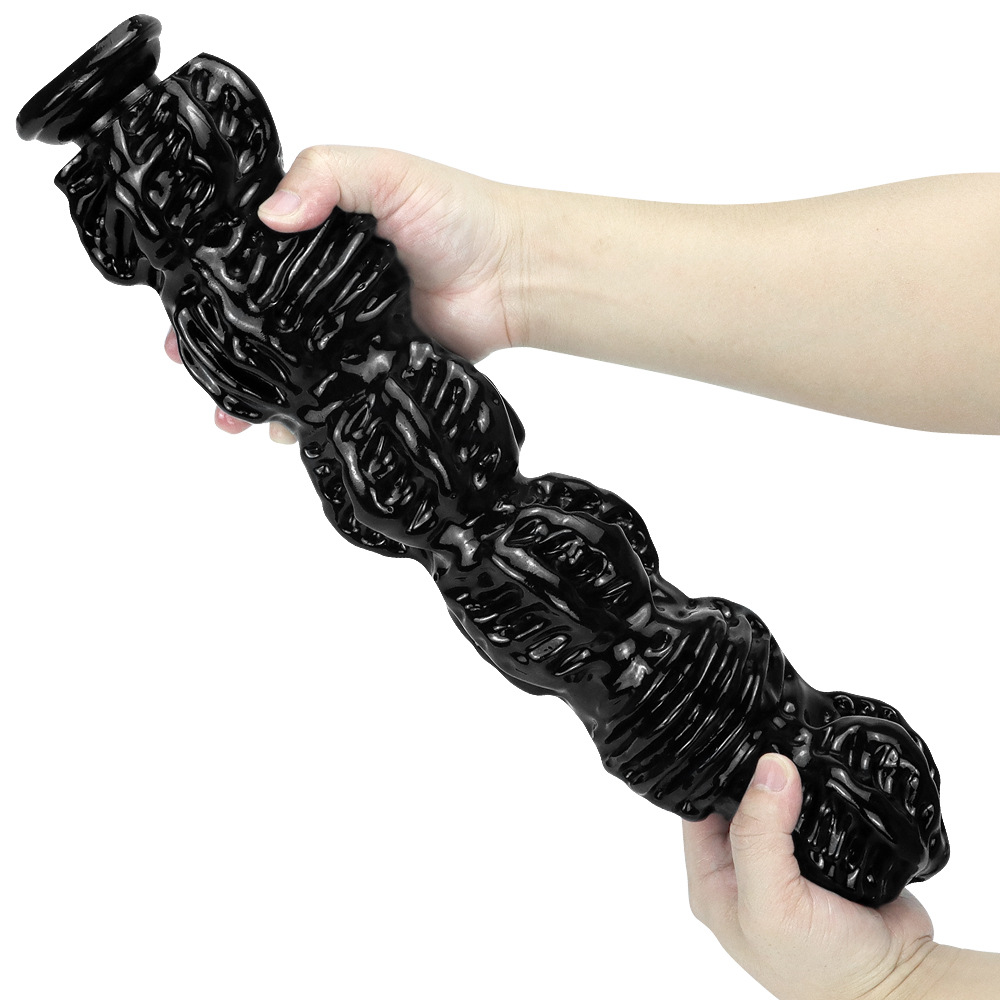 16.14in/3.34in walnut anal plug realistic dildo