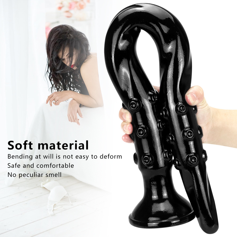 Extra long anal plug dildo - earthworm