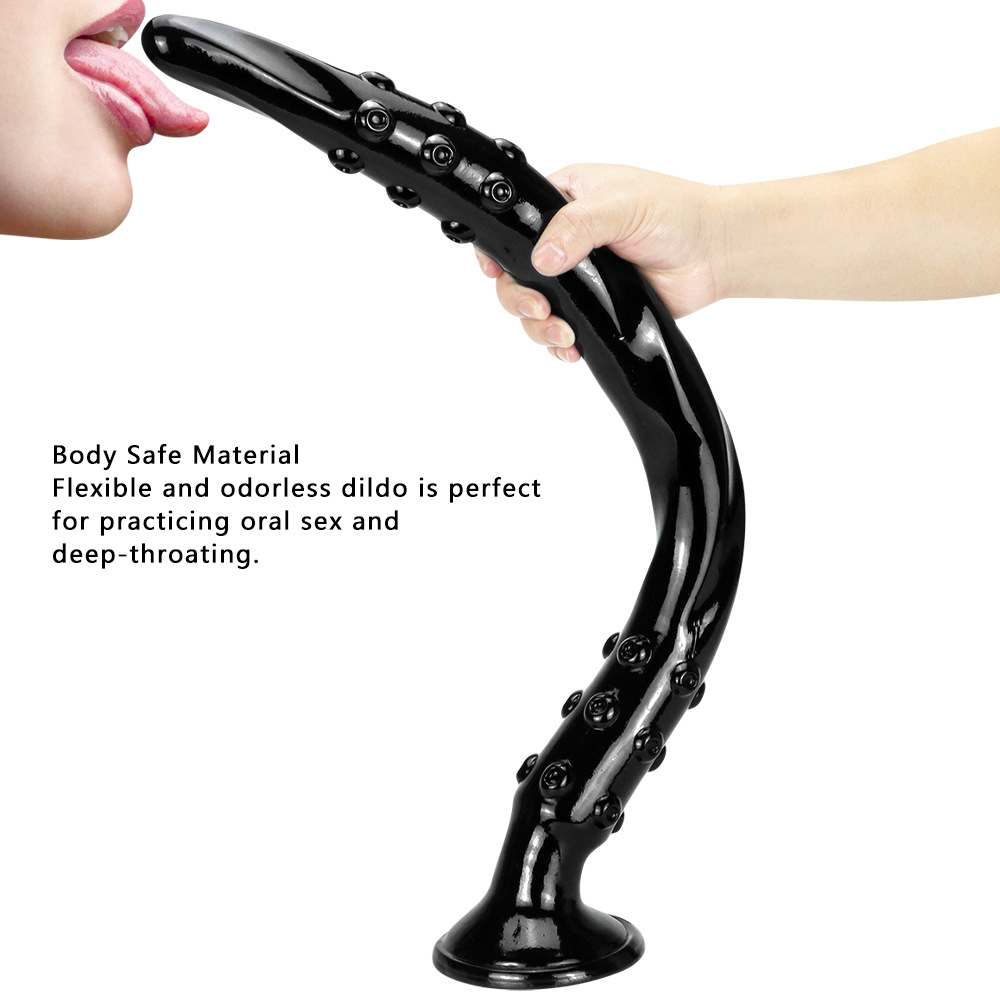 Extra long anal plug dildo - earthworm
