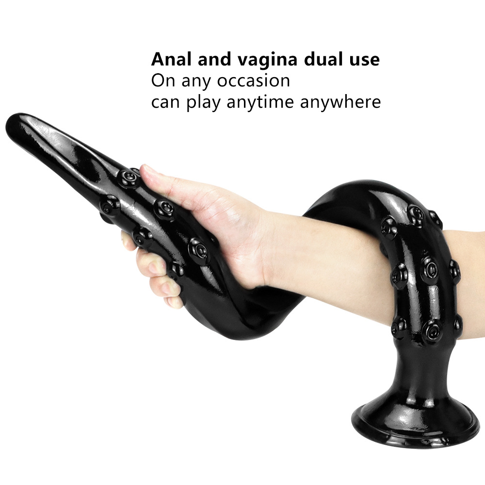 Extra long anal plug dildo - earthworm