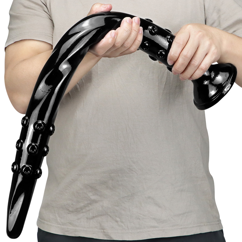 Extra long anal plug dildo - earthworm