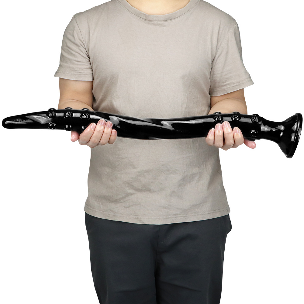 Extra long anal plug dildo - earthworm