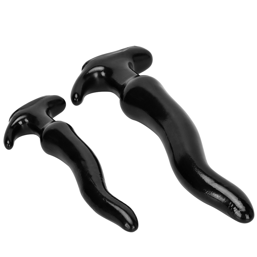 Extra large curved anal plug