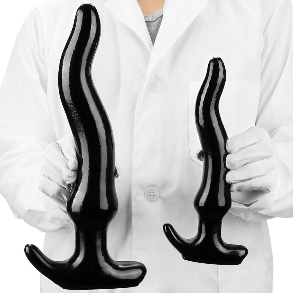 Extra large curved anal plug
