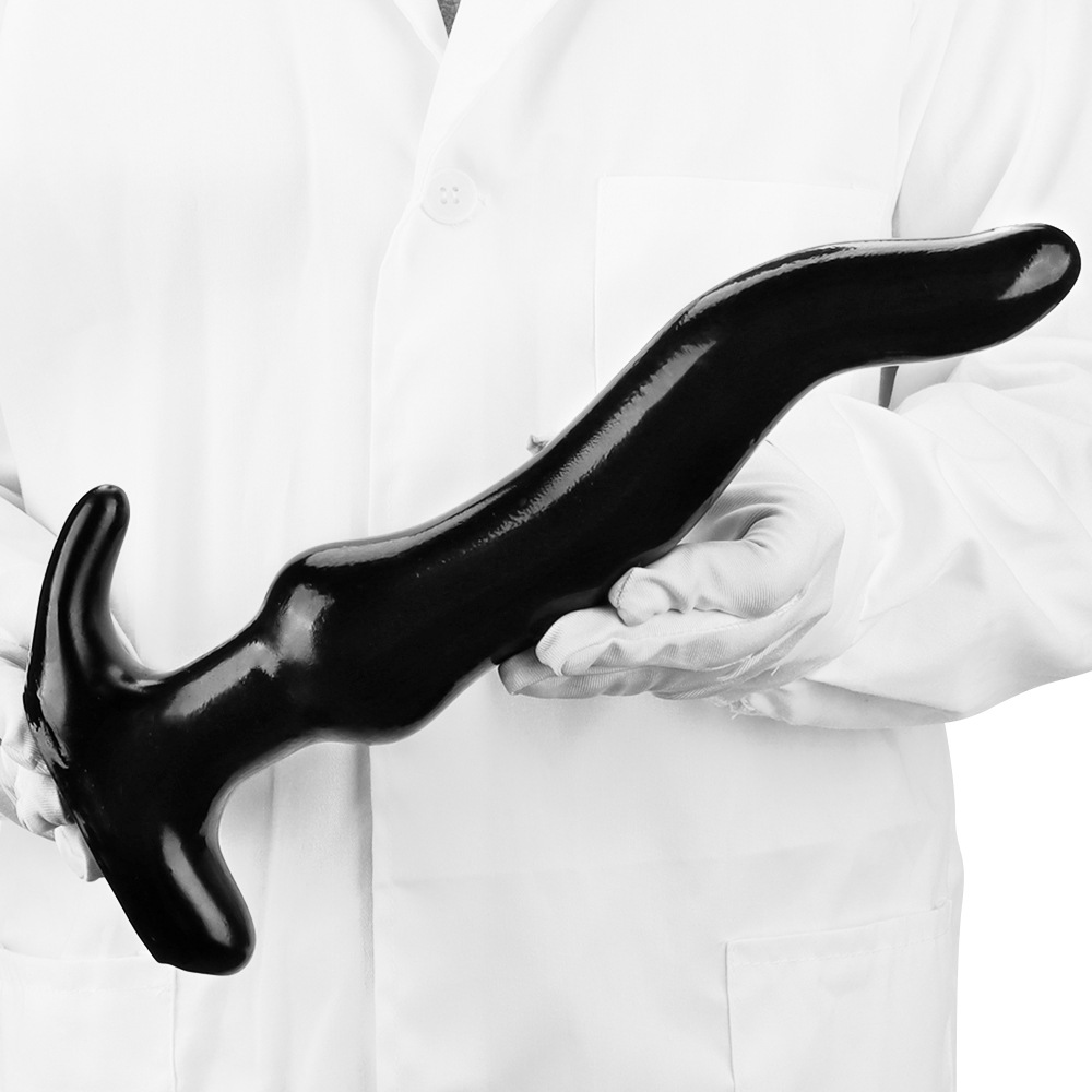 Extra large curved anal plug