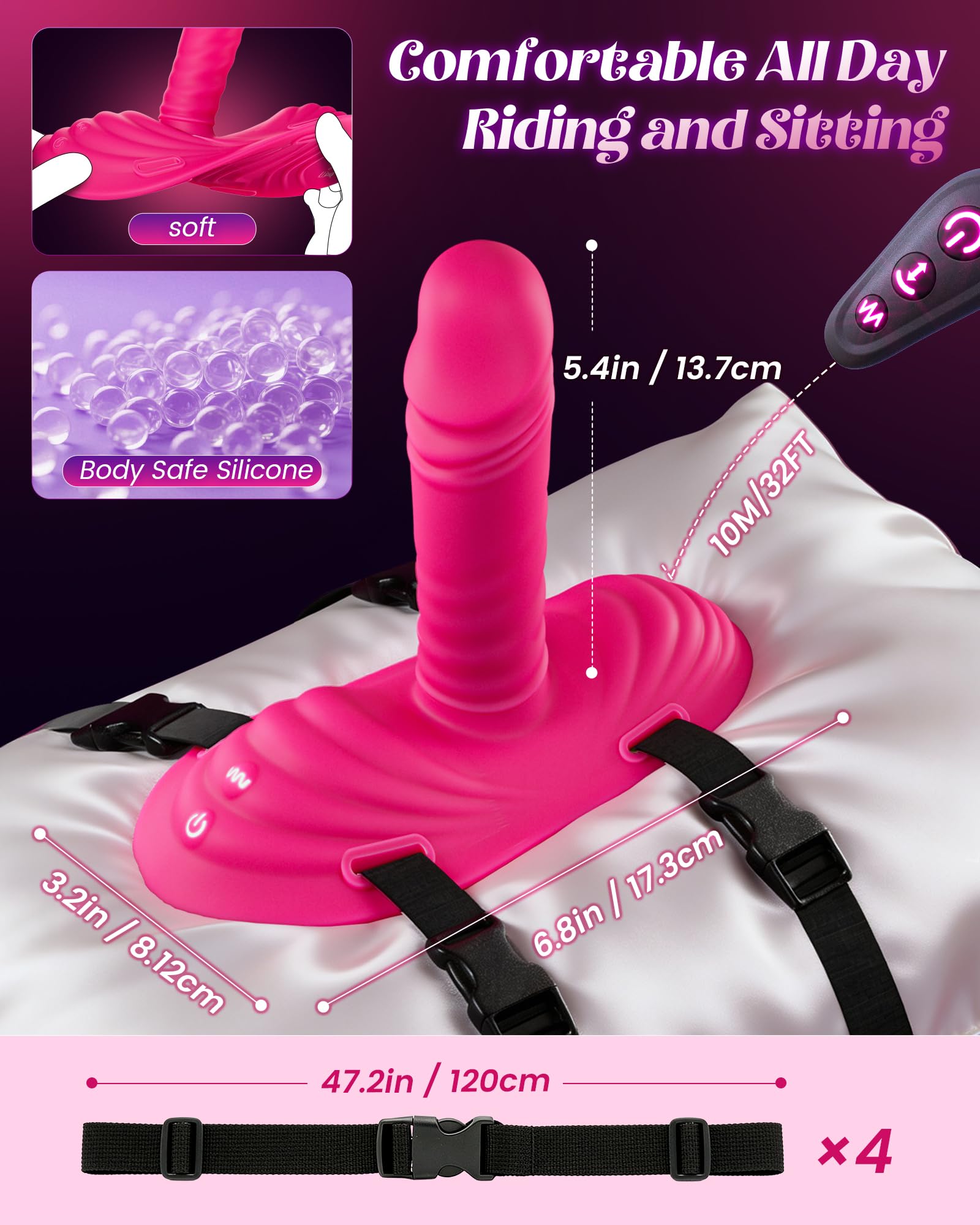 Riding Dildo Vibrator Women Sex Toys