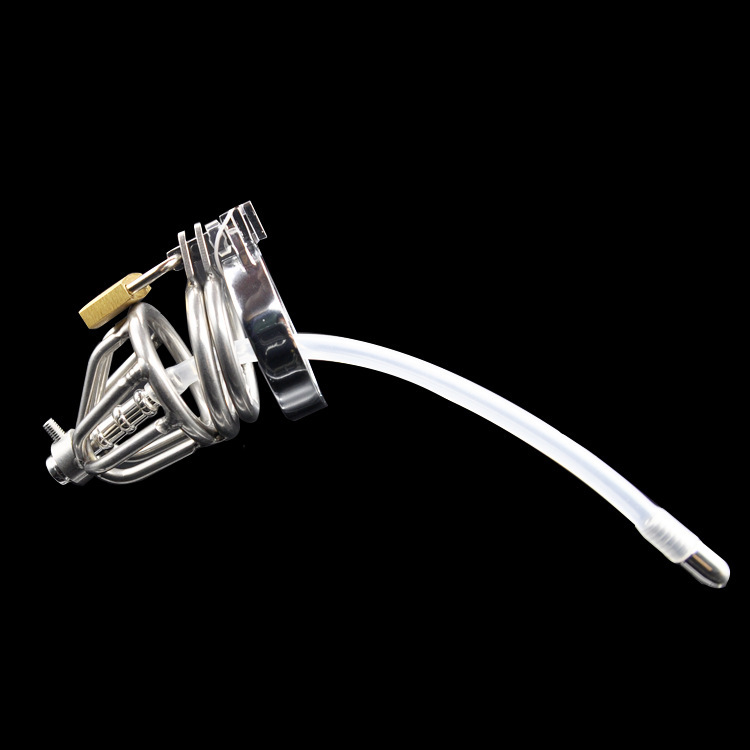 Cock Cage With Cum Through Catheter Tube
