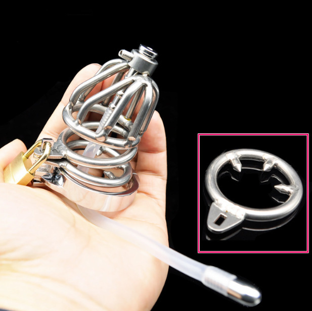 Cock Cage With Cum Through Catheter Tube