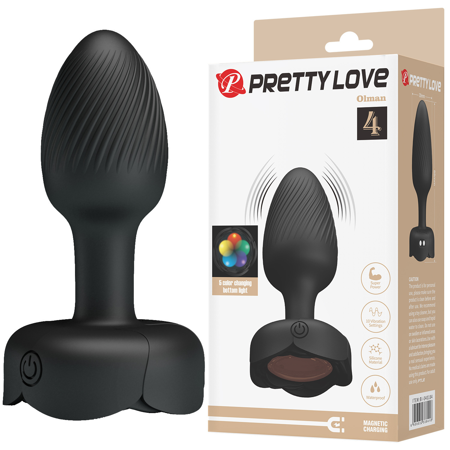 10 Modes Vibration silicone anal plug