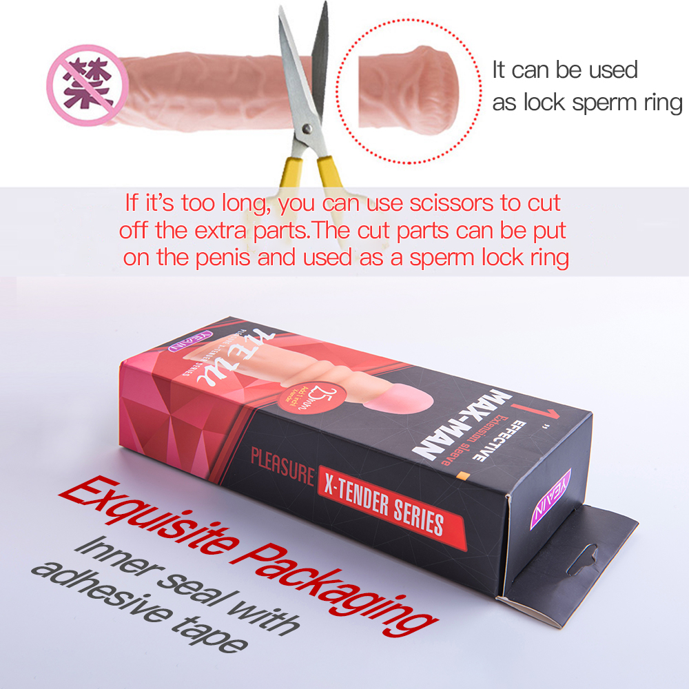 Hollow TPE sleeve for penis -Y908