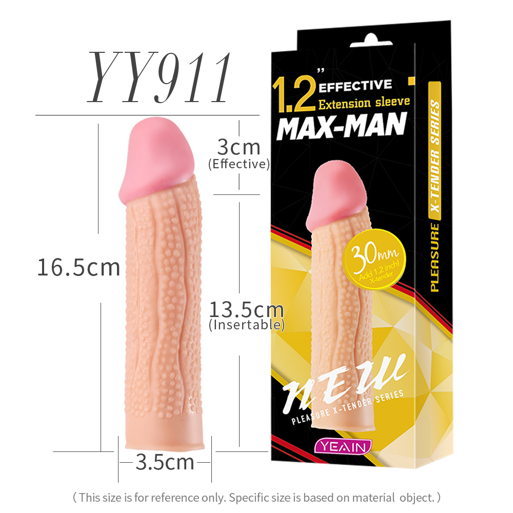 Hollow TPE sleeve for penis -Y911