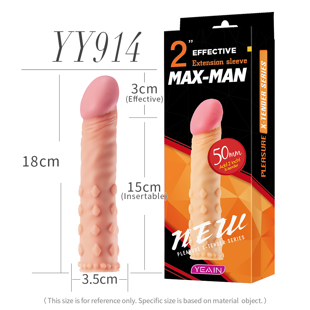 Hollow TPE sleeve for penis -Y914