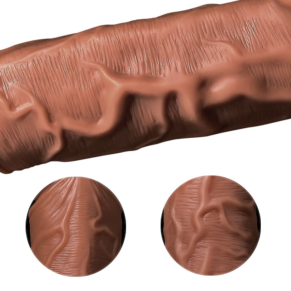 Vibration liquid silicone dildo penis extension sleeve