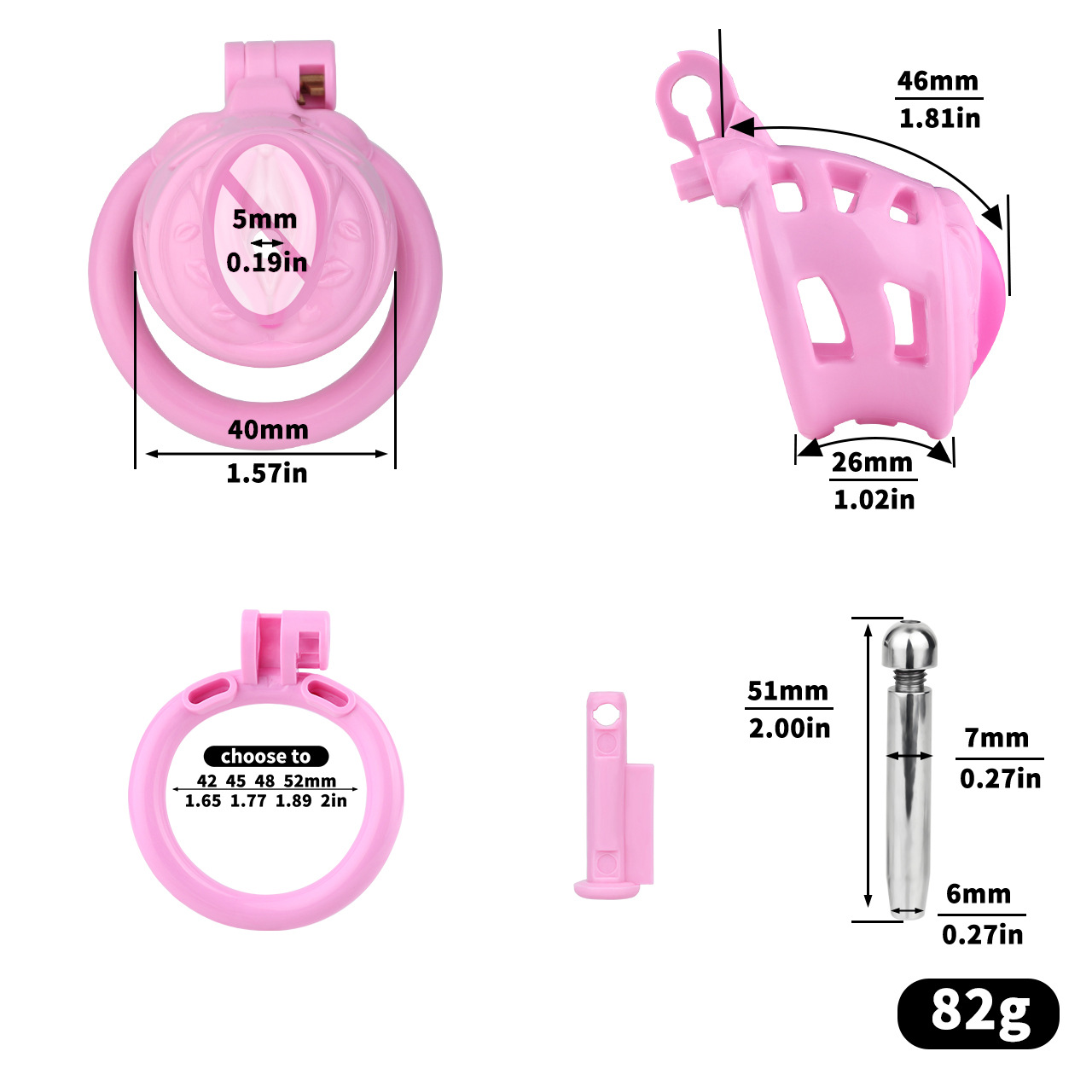 lifelike labia penis cage chastity lock