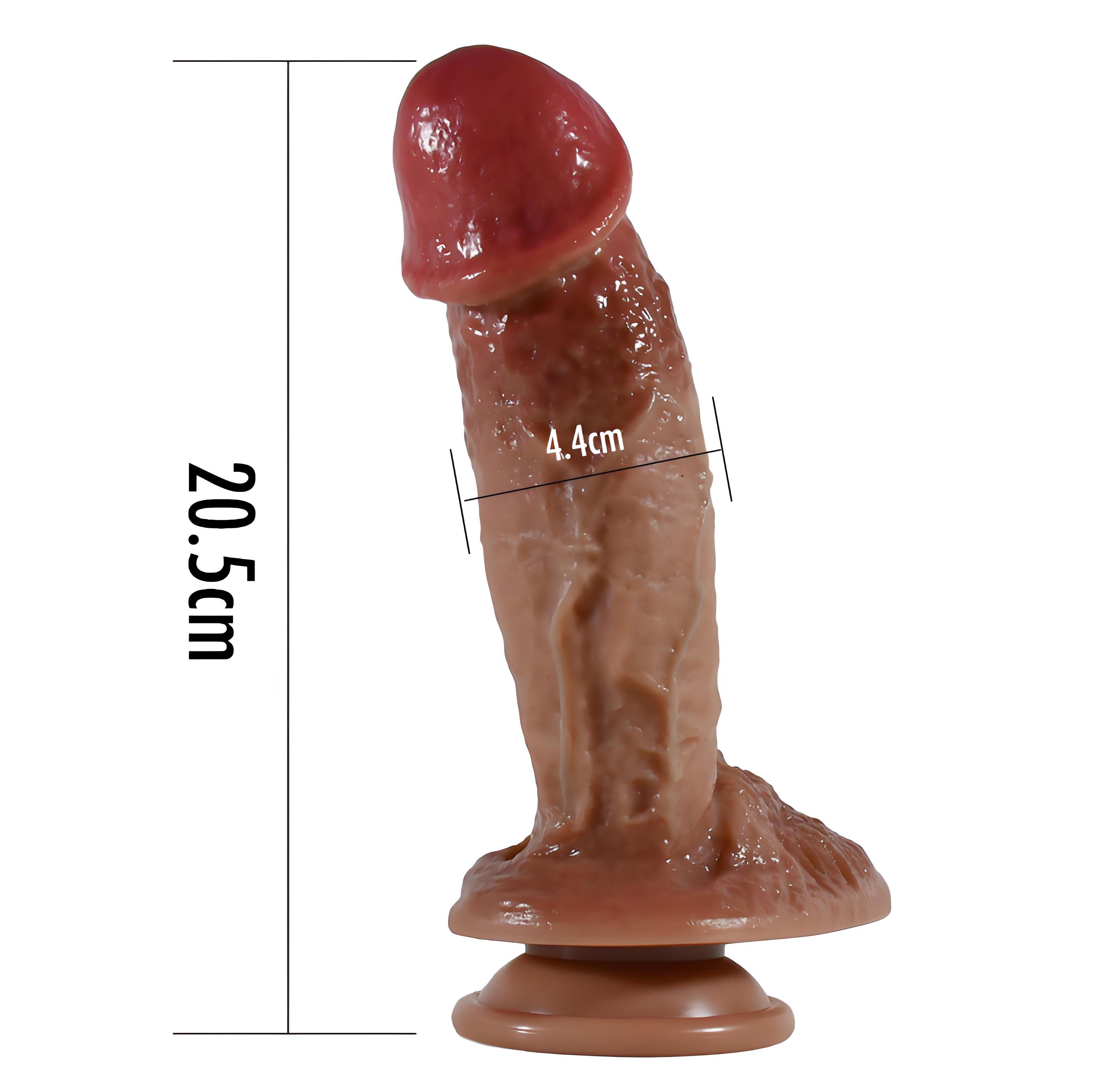 Big Mushroom Head Silicone Dildo 8.07 inch