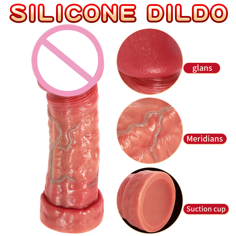 Mushroom Head 6.7 inch / 9 inch / 10.2 inch Realistic Dildo