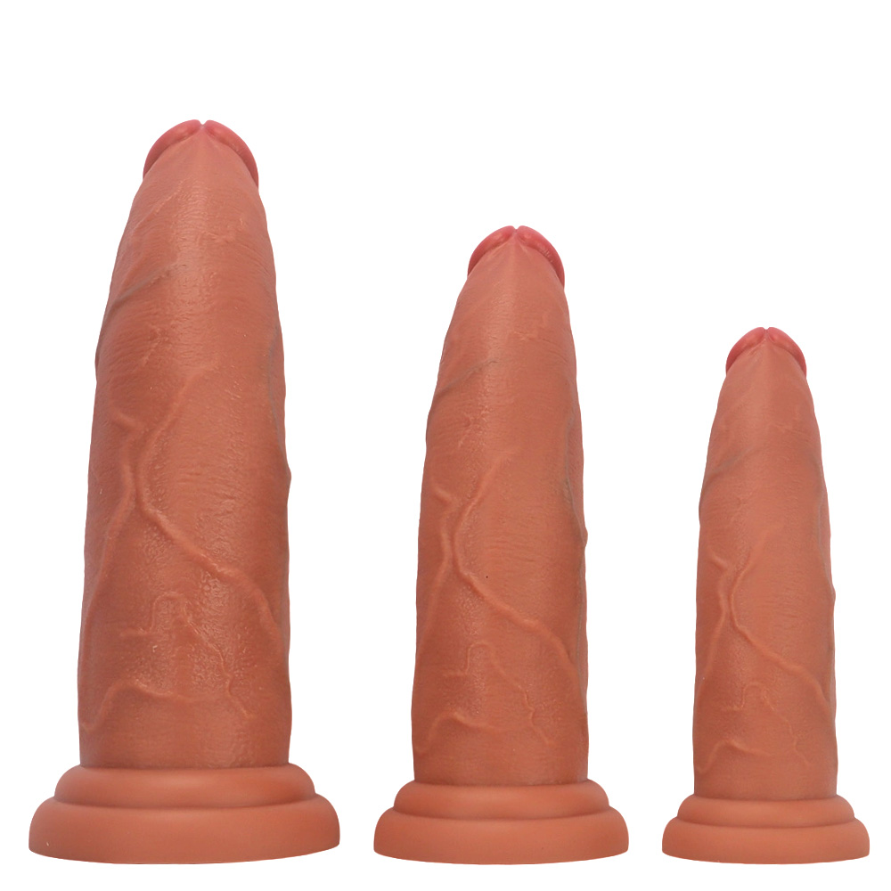 Liquid silicone egg-free extra-large and extra-long dildo