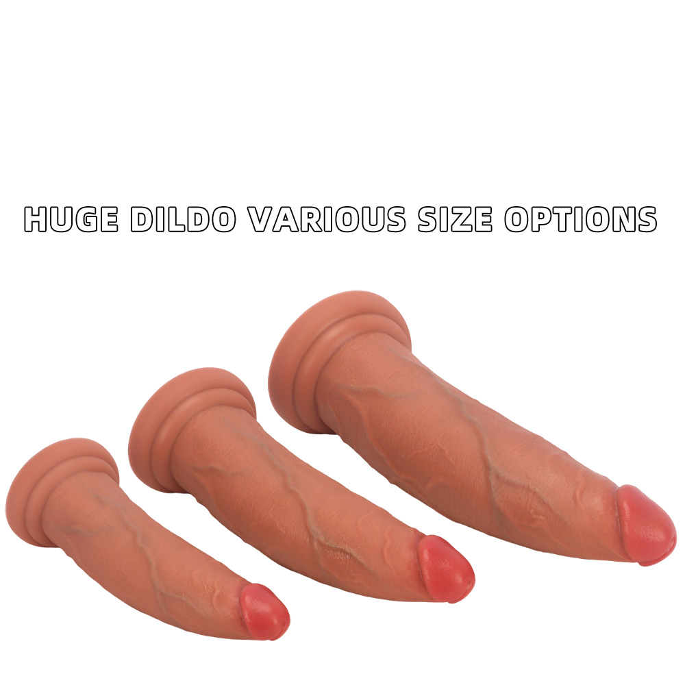 Liquid silicone egg-free extra-large and extra-long dildo