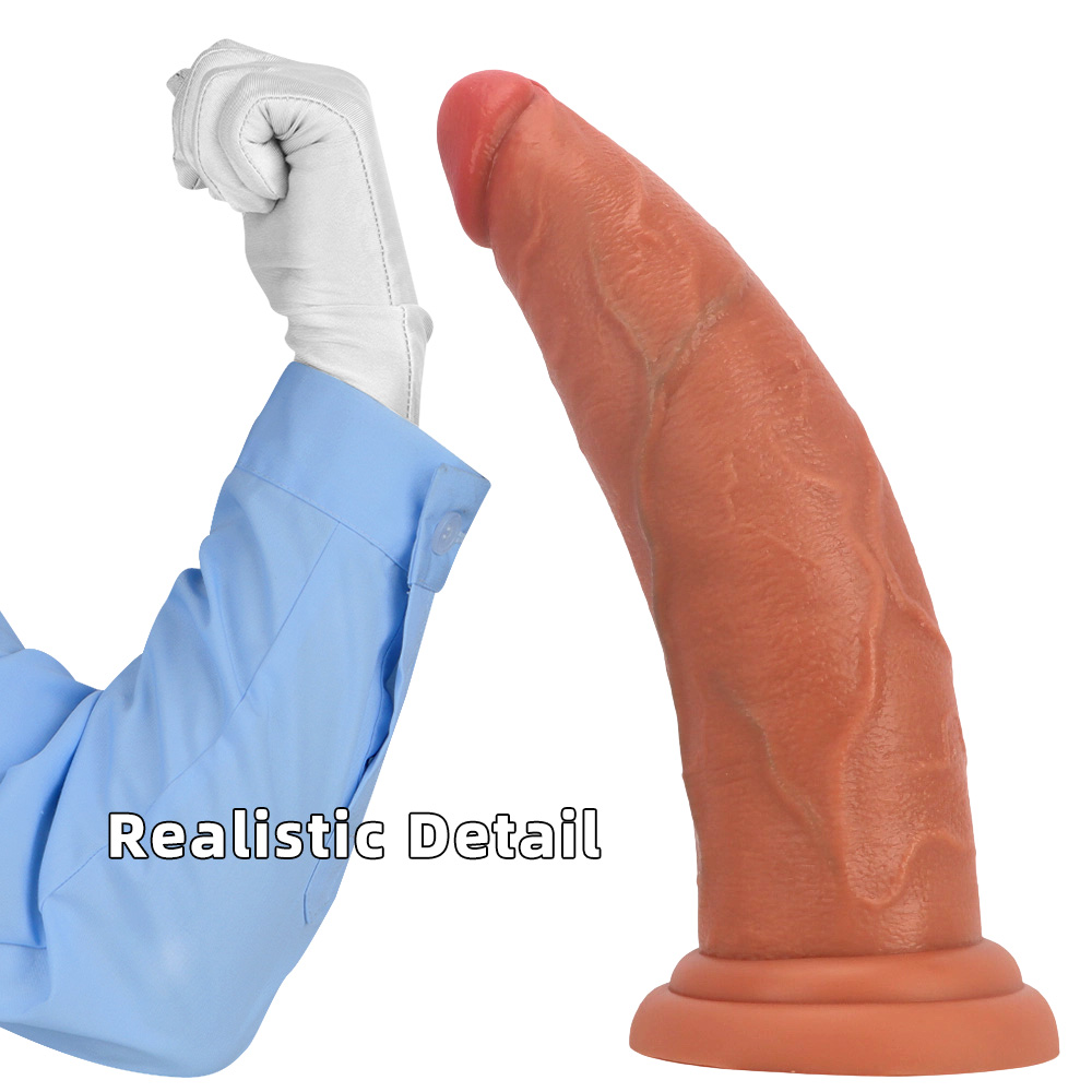 Liquid silicone egg-free extra-large and extra-long dildo