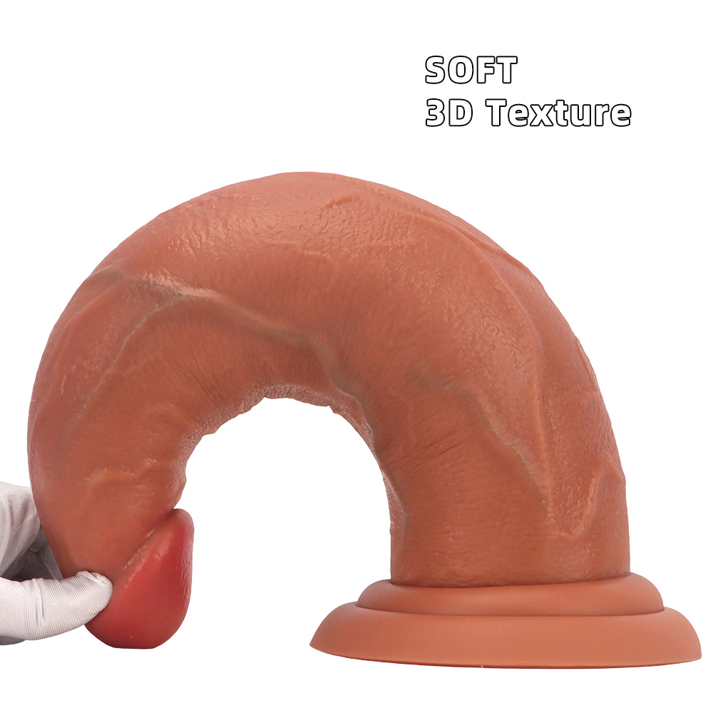Liquid silicone egg-free extra-large and extra-long dildo