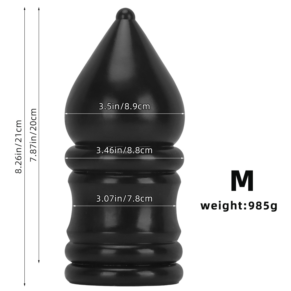 Huge Anal Plug Enlarges The Anus Big Dildo
