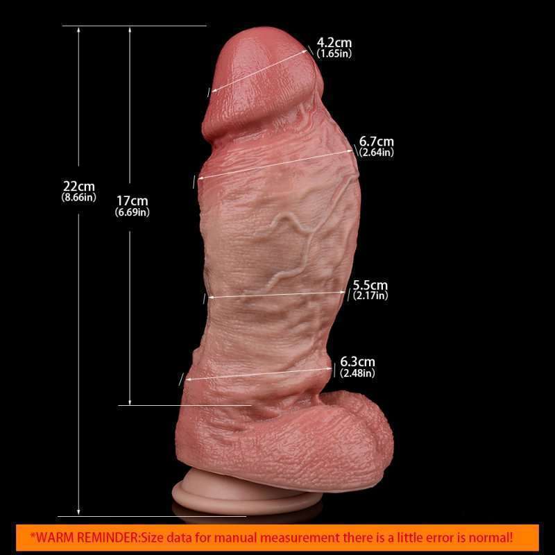 Double Density Realistic 22 cm lifelike dildo